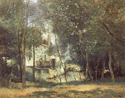 Corot Camille The Mill at Saint-Nicolas-les-Arras Spain oil painting artist
